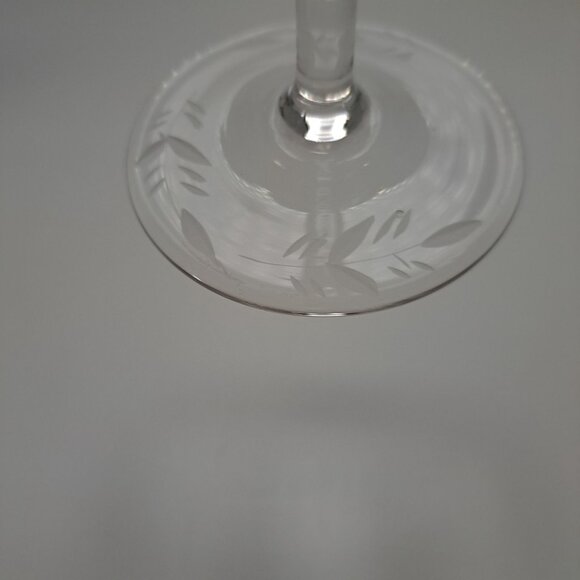 Rock Sharpe Anniversary Etched Crystal Tall Sherbet Glass - Picture 8 of 10